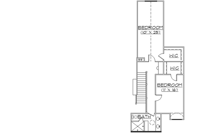 Upper/Second Floor Plan: 53-281