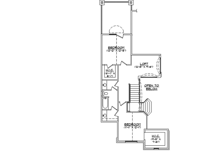 Upper/Second Floor Plan: 53-284