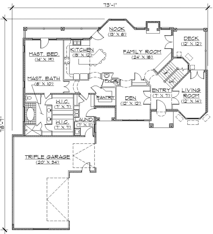 Main Floor Plan: 53-286