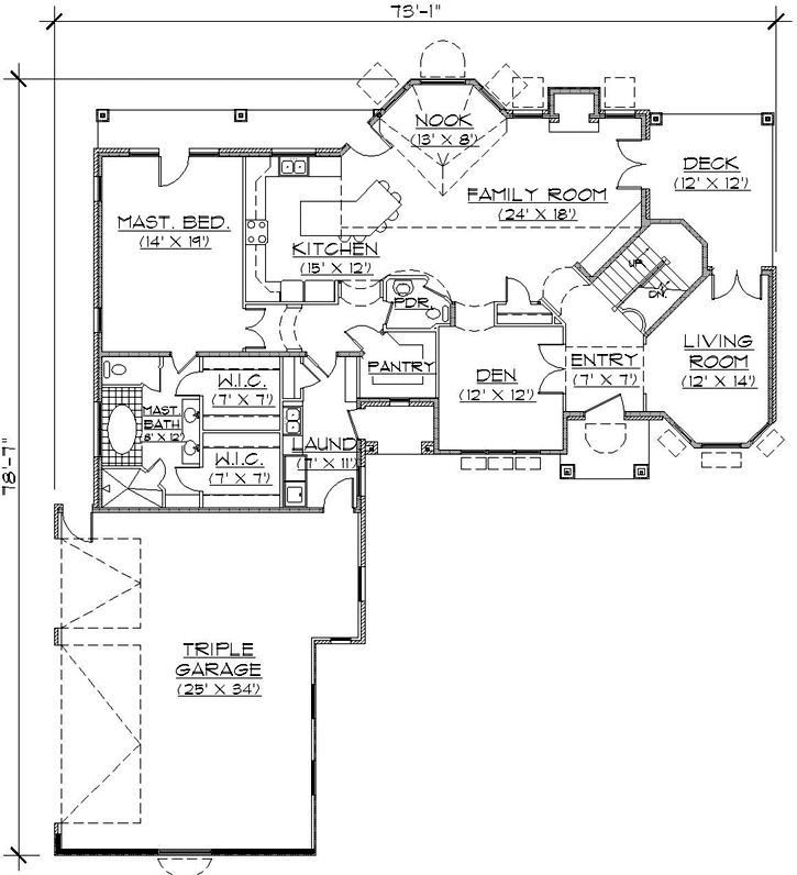 Main Floor Plan: 53-287