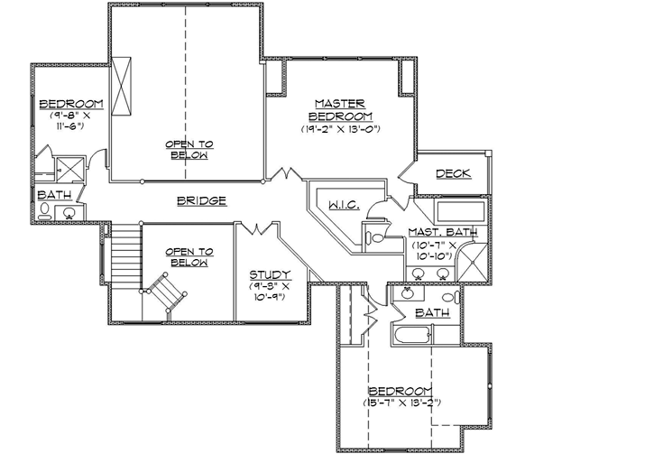 Upper/Second Floor Plan: 53-289