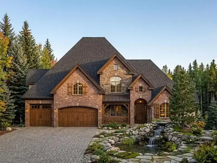 Traditional house plans 53-290 - front exterior, 3,704 sq ft, 5 bed, 3 bath house plans | Monster House Plans