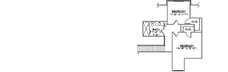 Upper/Second Floor Plan: 53-296