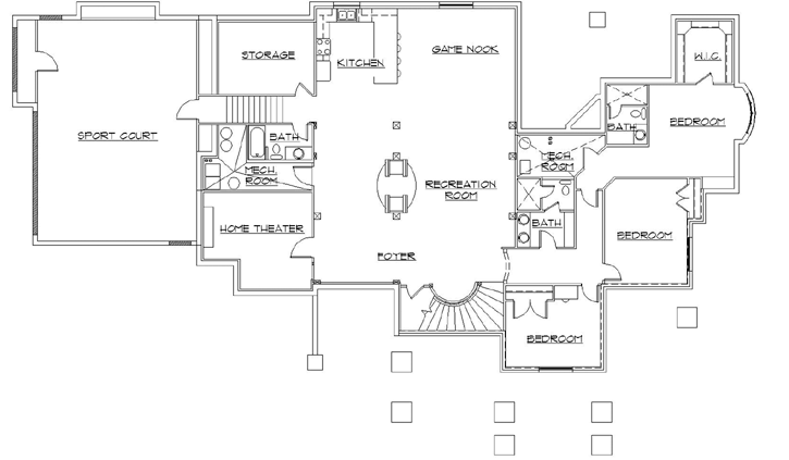 Lower Floor Plan: 53-300