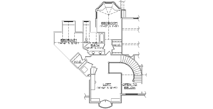 Upper/Second Floor Plan: 53-301