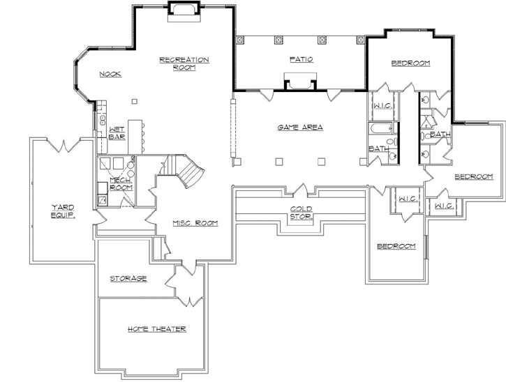 Lower Floor Plan: 53-302