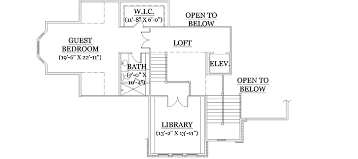 Upper/Second Floor Plan: 53-304