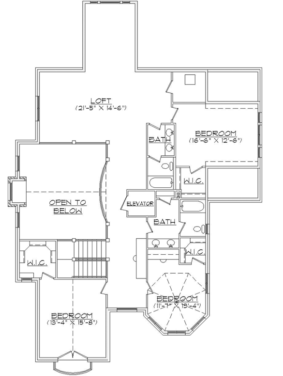 Upper/Second Floor Plan: 53-306