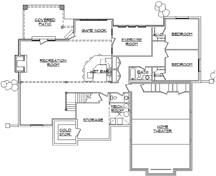 Lower Floor Plan: 53-307