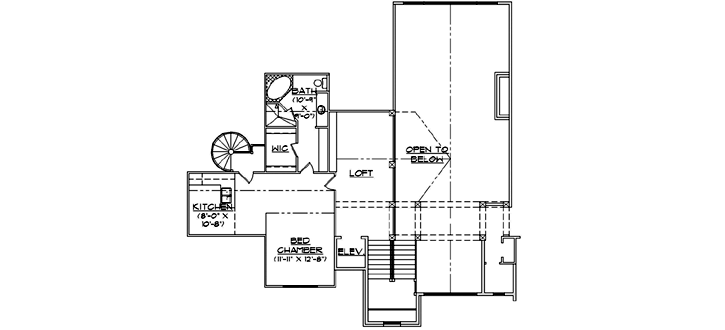 Upper/Second Floor Plan: 53-308