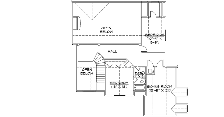 Upper/Second Floor Plan: 53-310