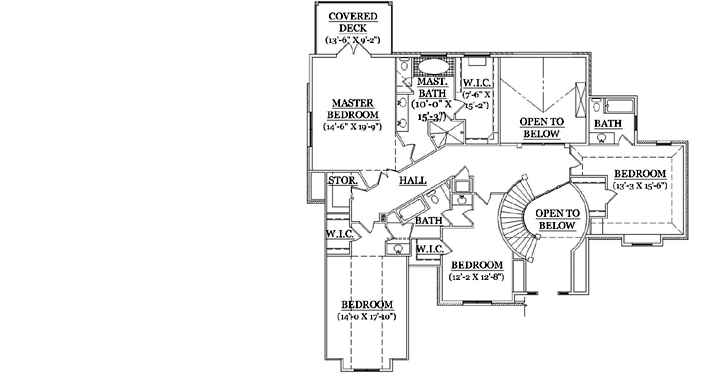 Upper/Second Floor Plan: 53-318