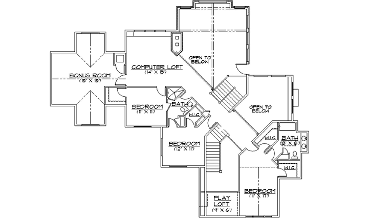 Upper/Second Floor Plan: 53-319