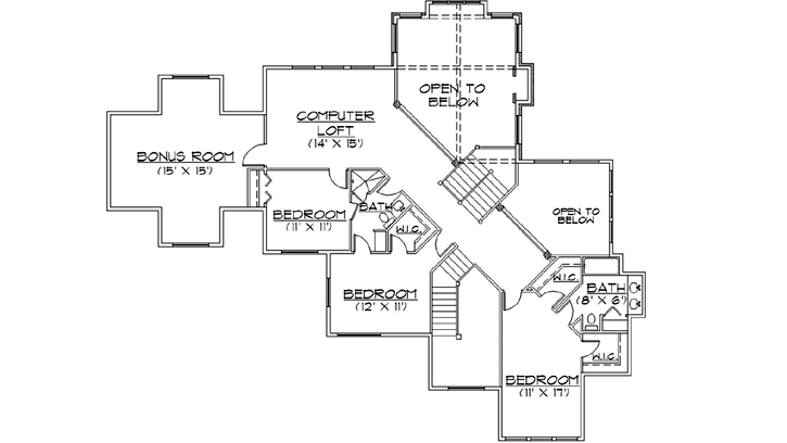 Upper/Second Floor Plan: 53-320