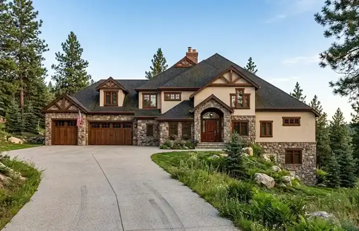 European house plans 53-321 - front exterior, 4,537 sq ft, 5 bed, 4 bath house plans | Monster House Plans