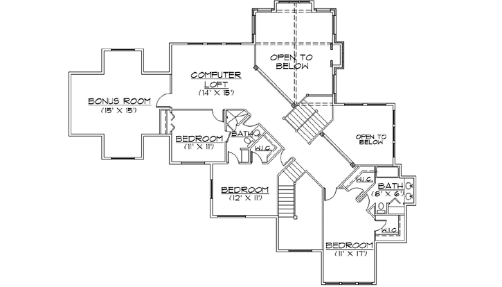Upper/Second Floor Plan: 53-321