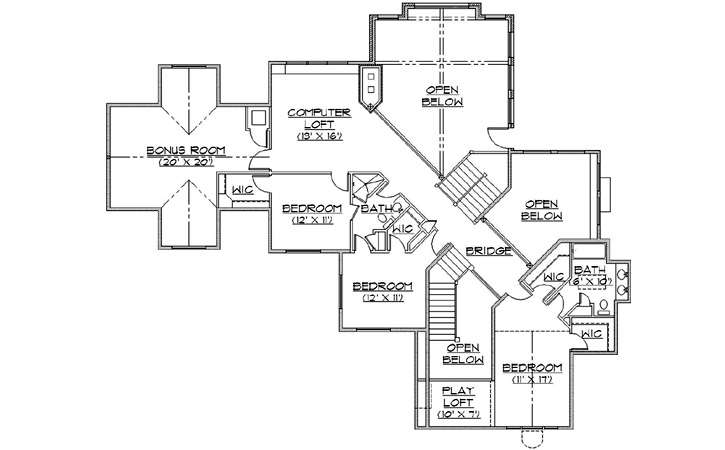 Upper/Second Floor Plan: 53-323