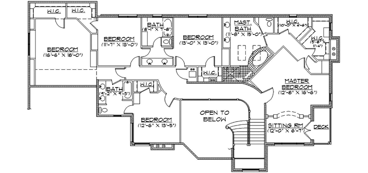 Upper/Second Floor Plan: 53-324