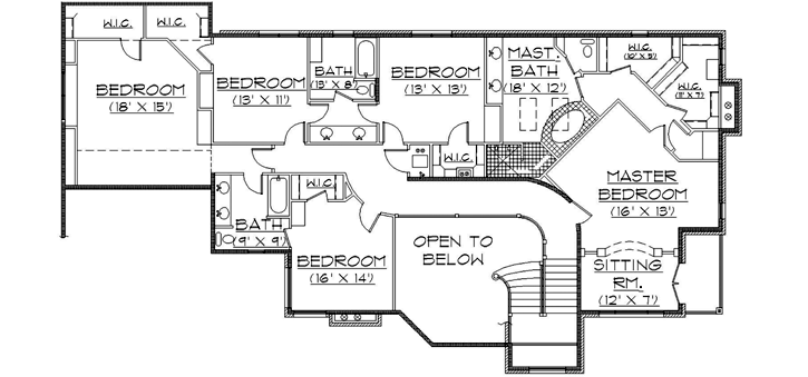 Upper/Second Floor Plan: 53-325