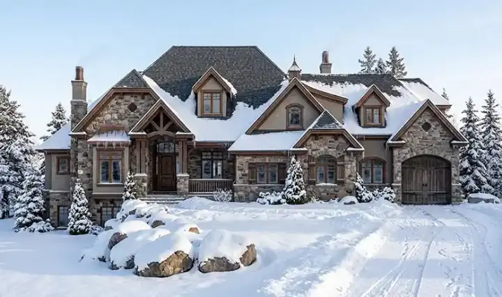 English Country house plans 53-326 - front exterior, 4,793 sq ft, 5 bed, 3 bath house plans | Monster House Plans