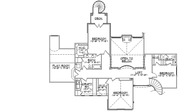 Upper/Second Floor Plan: 53-329
