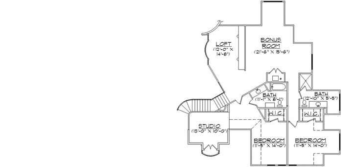 Upper/Second Floor Plan: 53-331