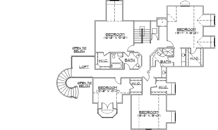Upper/Second Floor Plan: 53-332