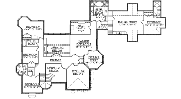 Upper/Second Floor Plan: 53-334