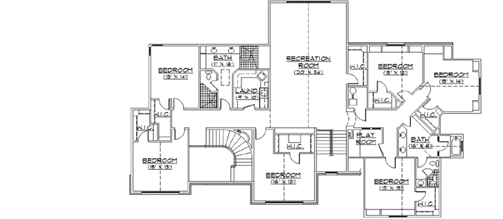 Upper/Second Floor Plan: 53-340