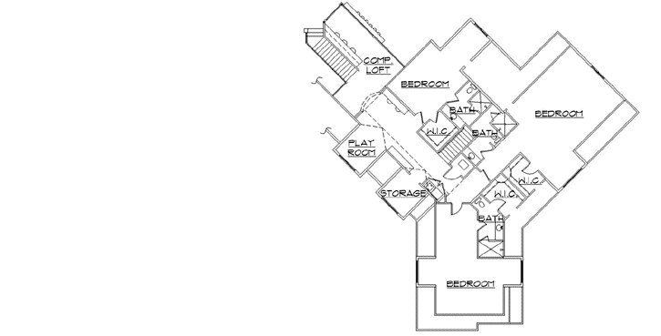 Upper/Second Floor Plan: 53-341