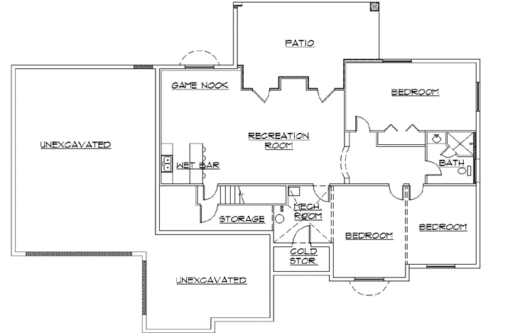 Lower Floor Plan: 53-346