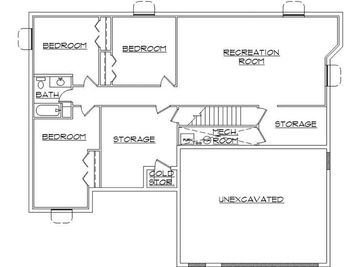 Lower Floor Plan: 53-347