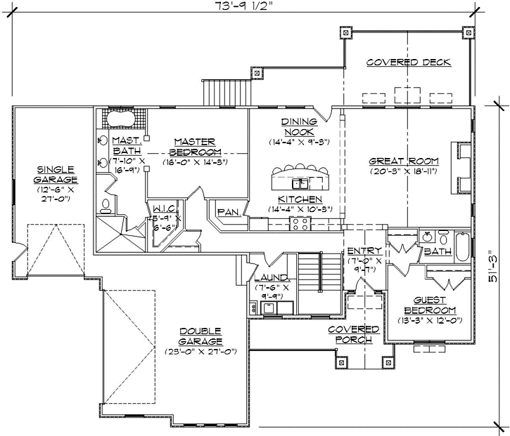 Main Floor Plan: 53-348