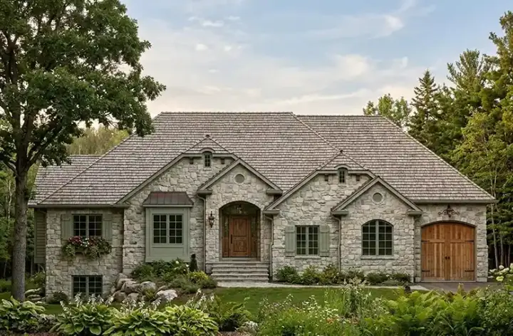 Traditional house plans 53-349 - front exterior, 1,857 sq ft, 2 bed, 2 bath house plans | Monster House Plans