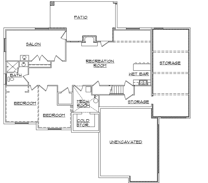 Lower Floor Plan: 53-350