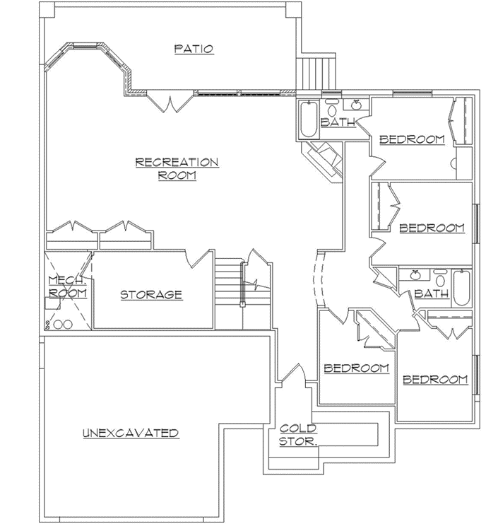 Lower Floor Plan: 53-352