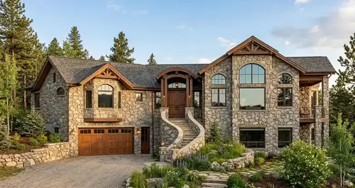 Contemporary house plans 53-357 - front exterior, 2,203 sq ft, 1 bed, 1 bath house plans | Monster House Plans