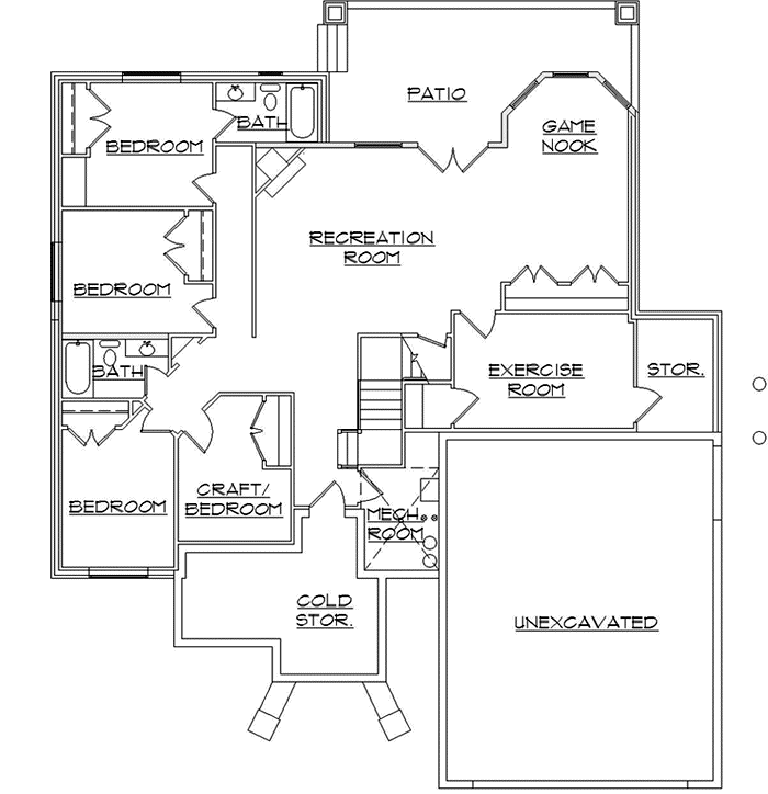 Lower Floor Plan: 53-374