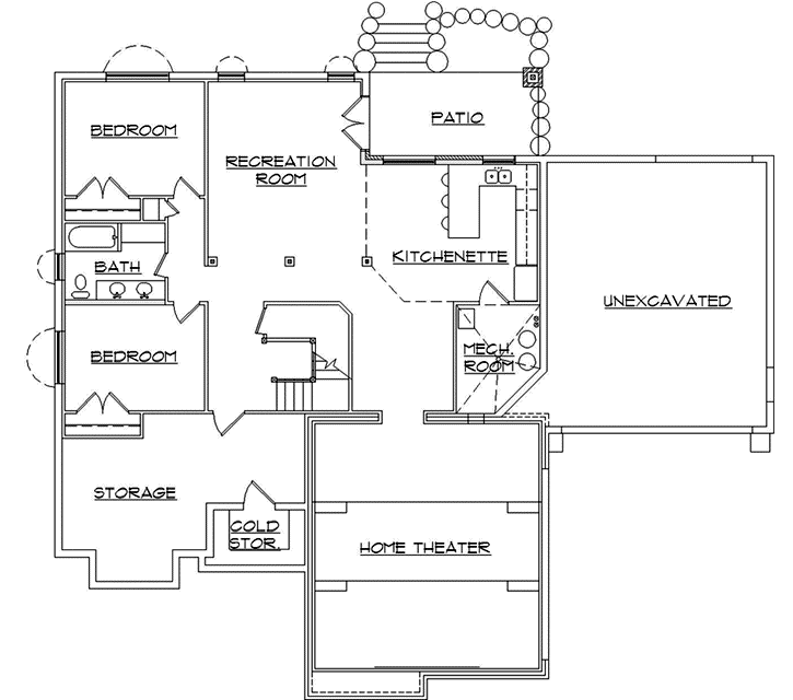 Lower Floor Plan: 53-375