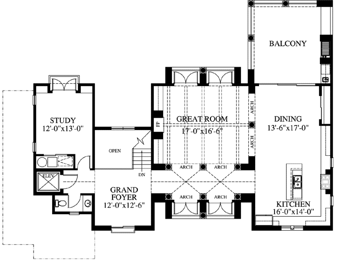 Third Floor Plan:54-105