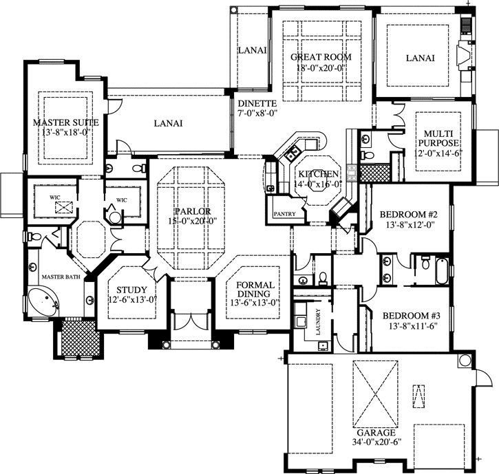Main Floor Plan: 54-106