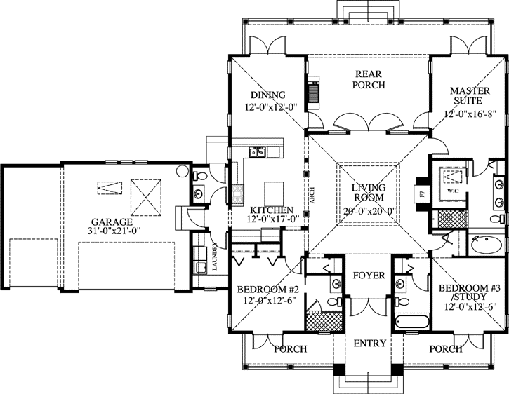 Main Floor Plan: 54-113
