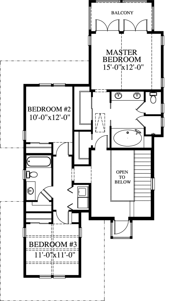 Upper/Second Floor Plan: 54-114