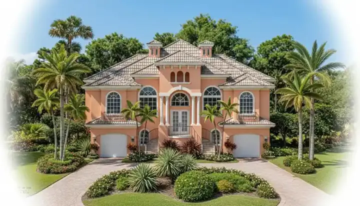 Italian house plans 55-118 - front exterior, 3,351 sq ft, 3 bed, 3 bath house plans | Monster House Plans