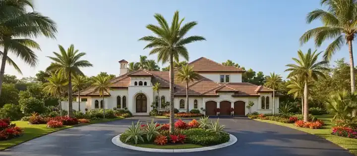 Mediterranean house plans 55-151 - front exterior, 4,953 sq ft, 4 bed, 4 bath house plans | Monster House Plans