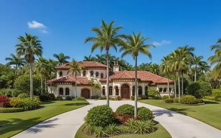 Mediterranean house plans 55-152 - front exterior, 4,978 sq ft, 5 bed, 5 bath house plans | Monster House Plans