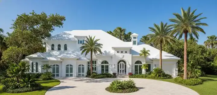 Mediterranean house plans 55-154 - front exterior, 5,049 sq ft, 4 bed, 4 bath house plans | Monster House Plans