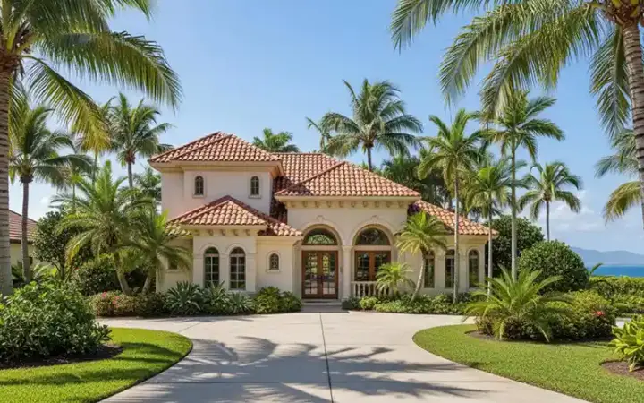 Mediterranean house plans 55-204 - front exterior, 2,931 sq ft, 3 bed, 2 bath house plans | Monster House Plans
