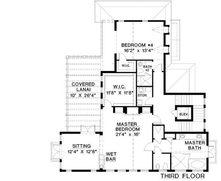 Upper/Second Floor Plan 55-224