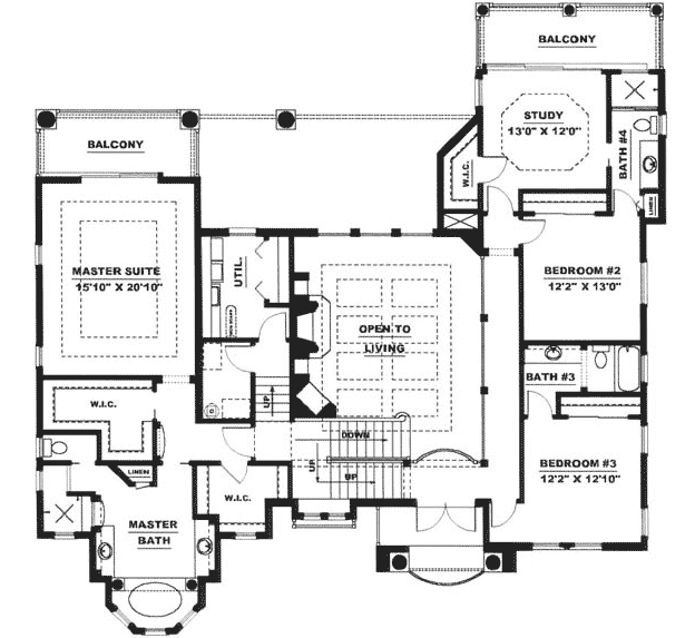Upper/Second Floor Plan: 55-228